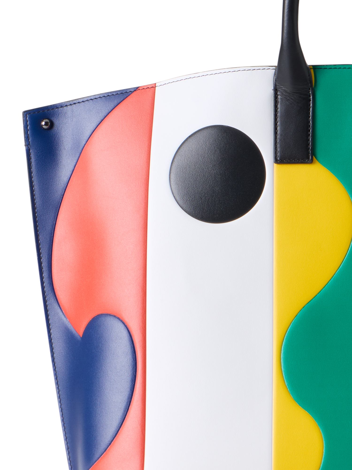 Designer Ai Medium Top Handle Tote Bag - multicolor