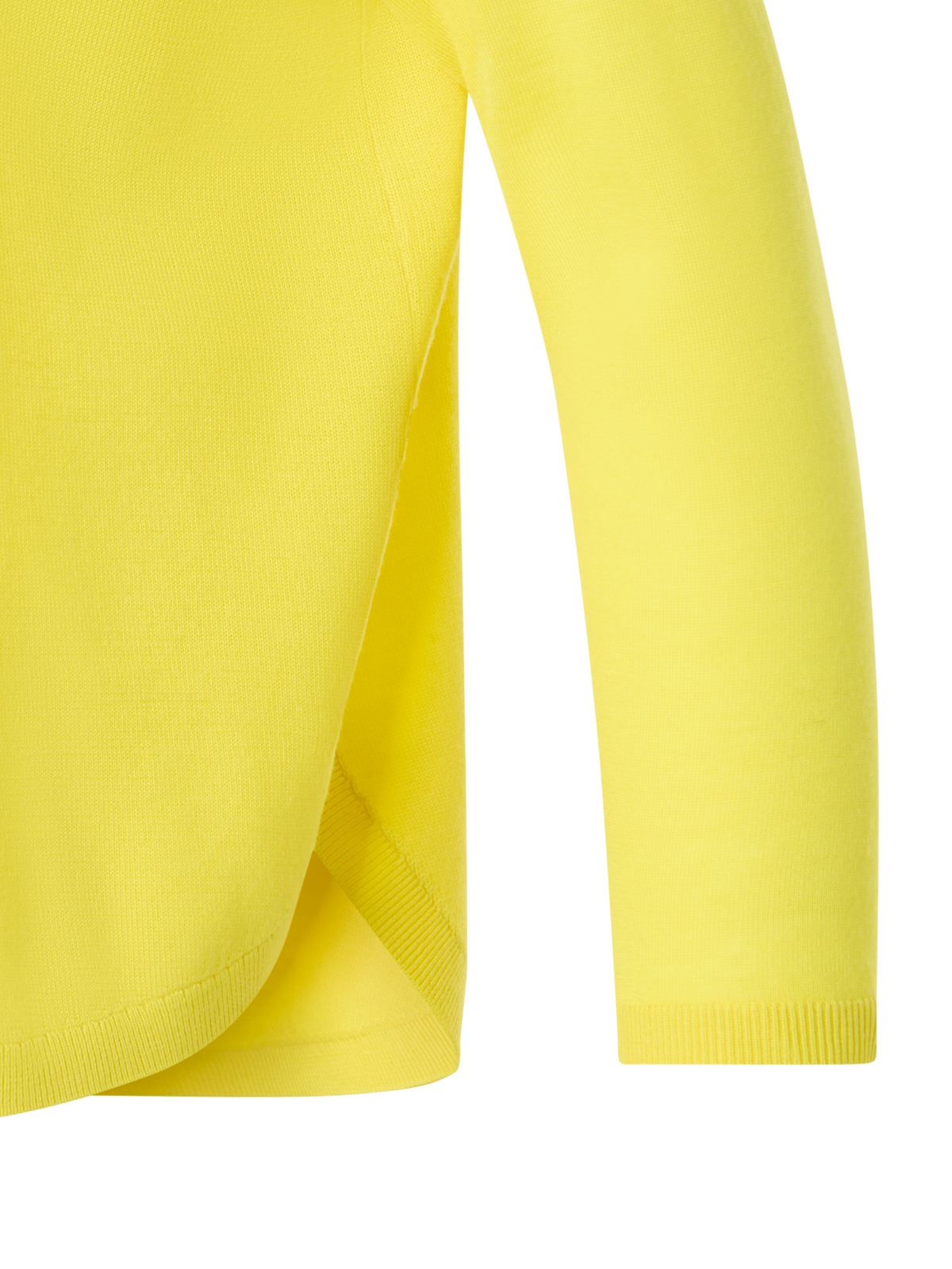 Designer Fine Merino Wool Signature Knit Sweater - yellow