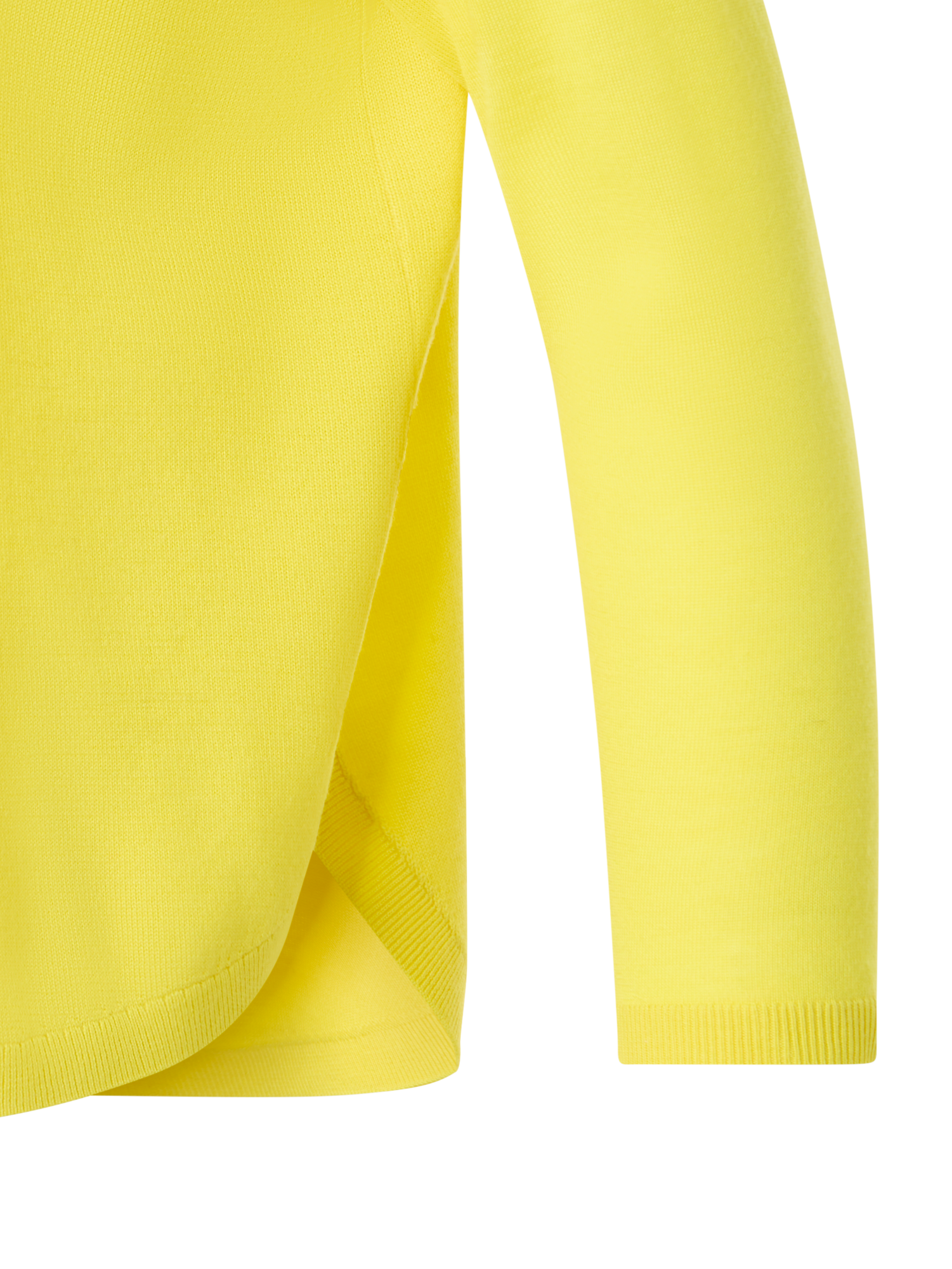 Designer Fine Merino Wool Signature Knit Sweater - yellow