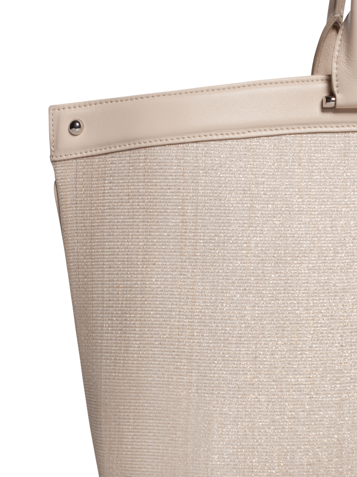 Designer Ai Small Top Handle Tote - neutral - ecru - white