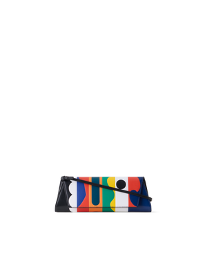 Designer Anouk Small Trapezoid Clutch - multicolor