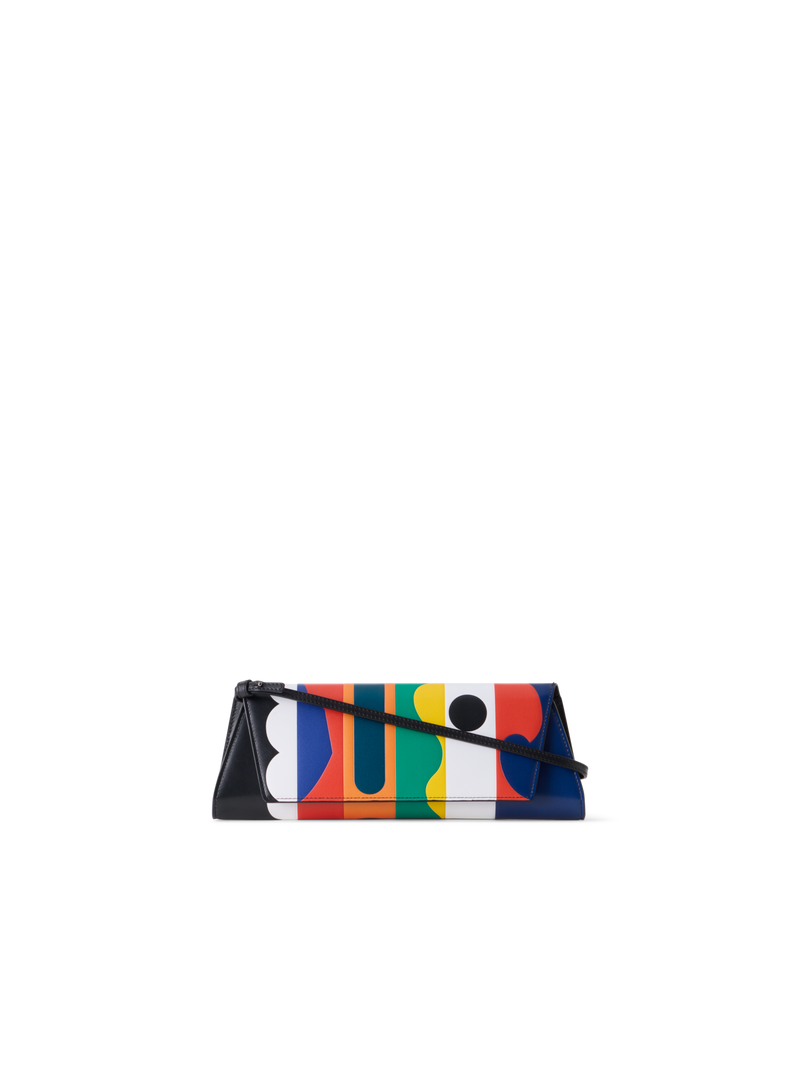 Designer Anouk Small Trapezoid Clutch - multicolor