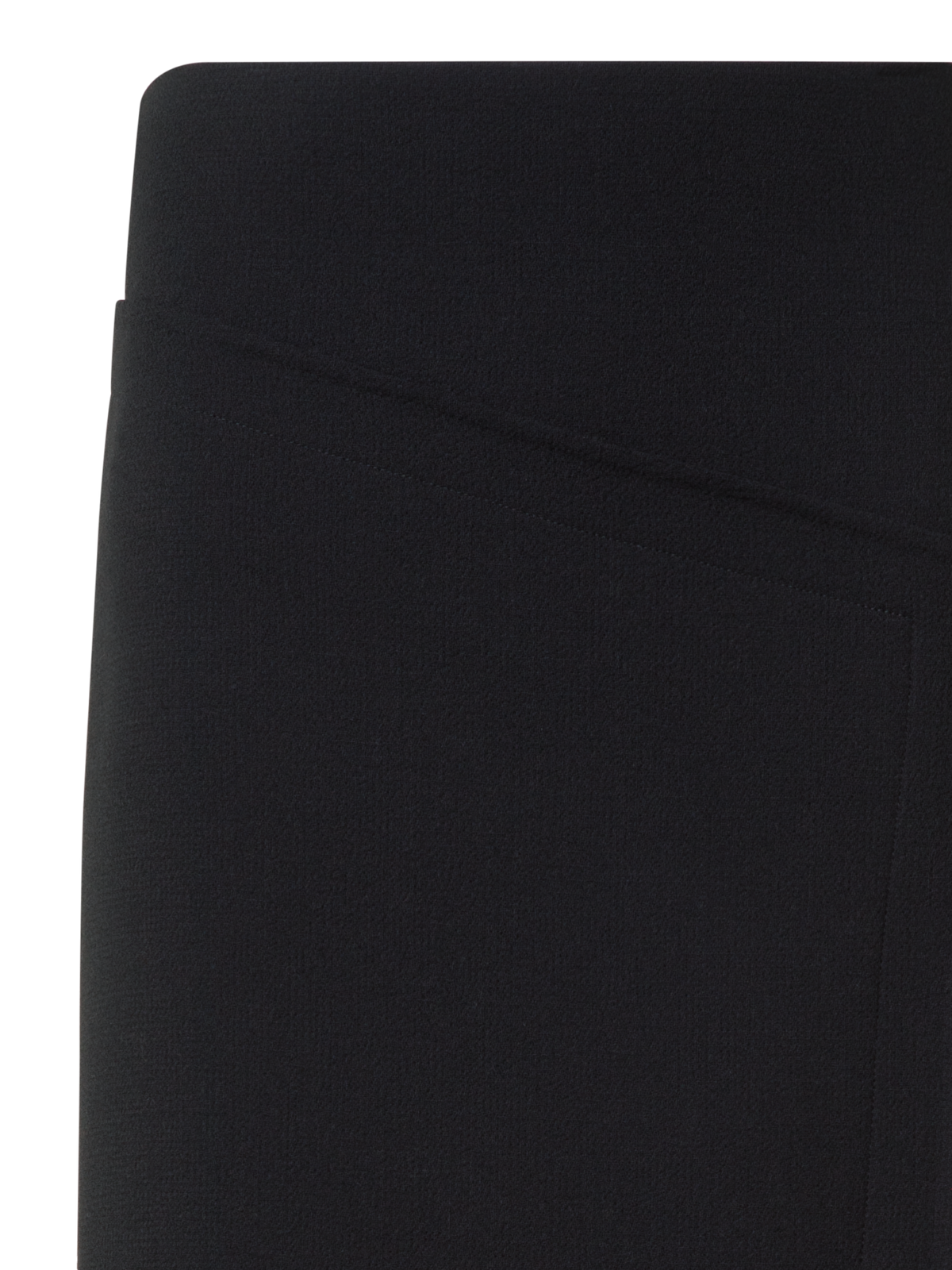 Designer Long Asymmetrical Skirt in Wool Double-Face - black - neutral