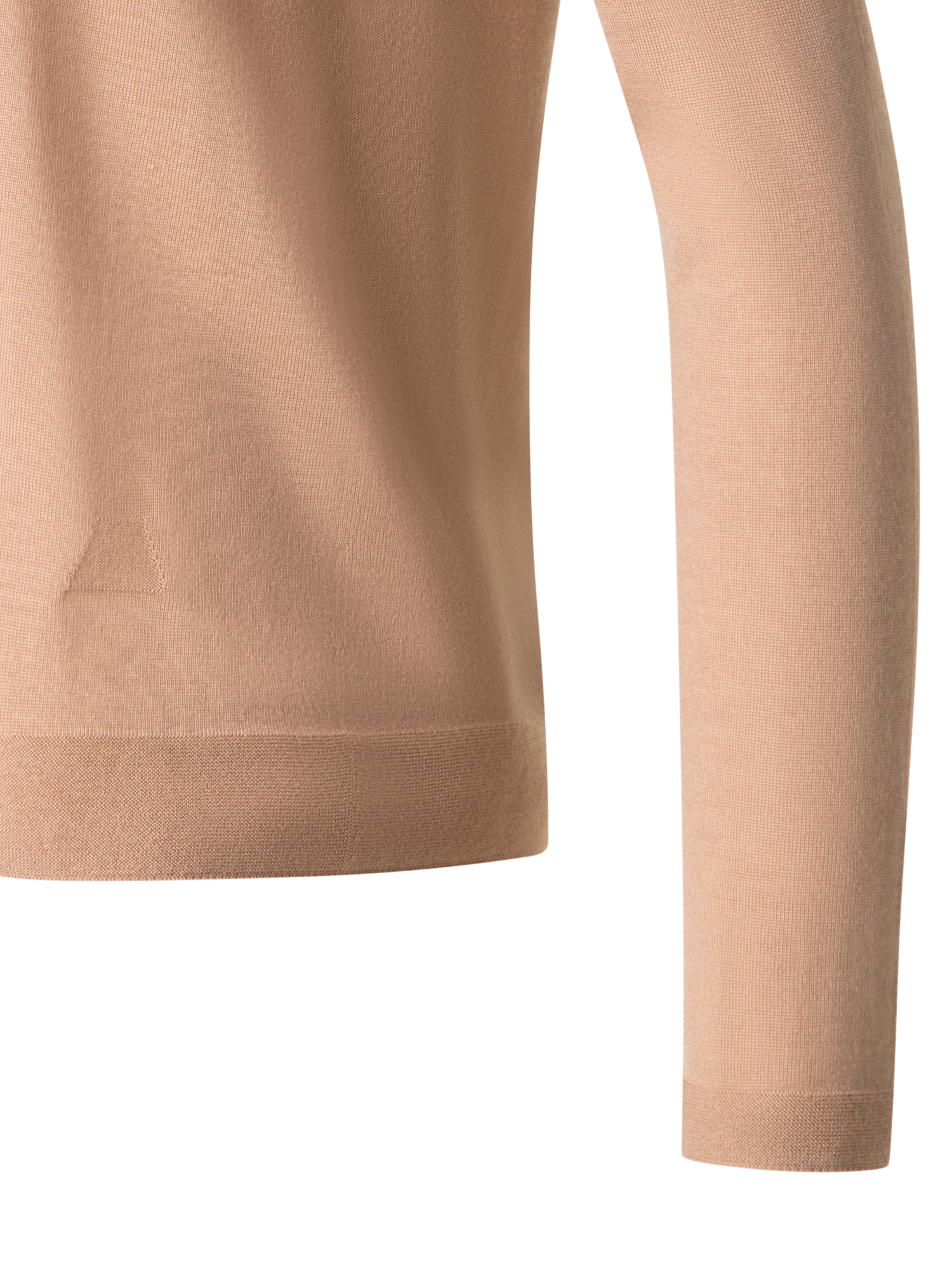 Designer Seamless Cashmere and Silk Sweater - neutral - beige