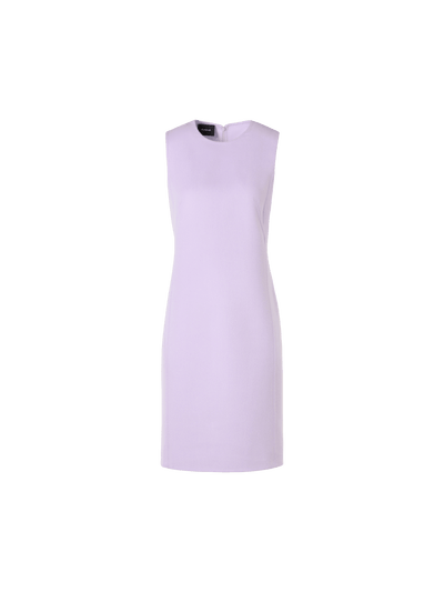 Designer Sleeveless Cashmere-Silk Double-Face Sheath Dress - pastel