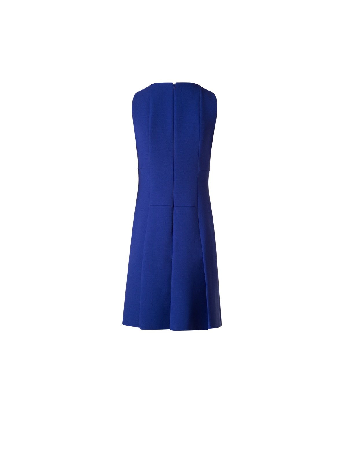 Designer A-Line Wool Double-Face Sheath Dress - purple