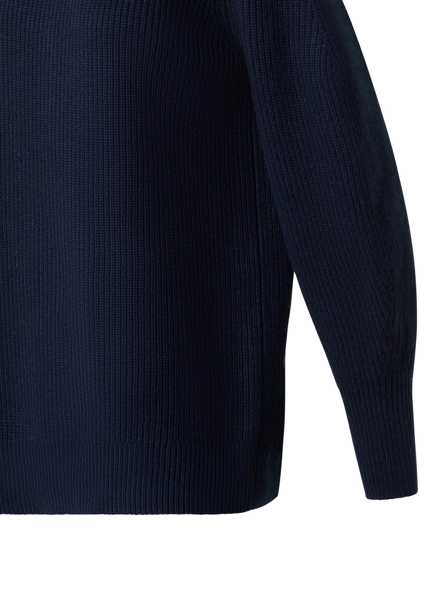 Designer Wool Cashmere Blend Turtleneck Knit Sweater - navy - blue