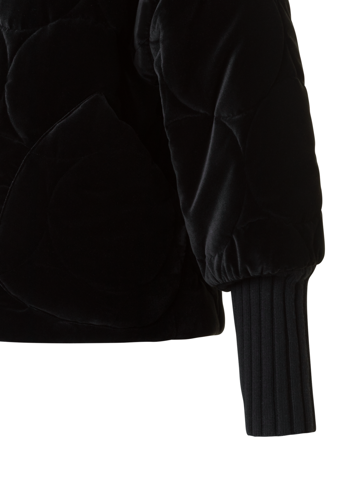 Designer Signature Dot Quilt Velvet Jacket - black - neutral