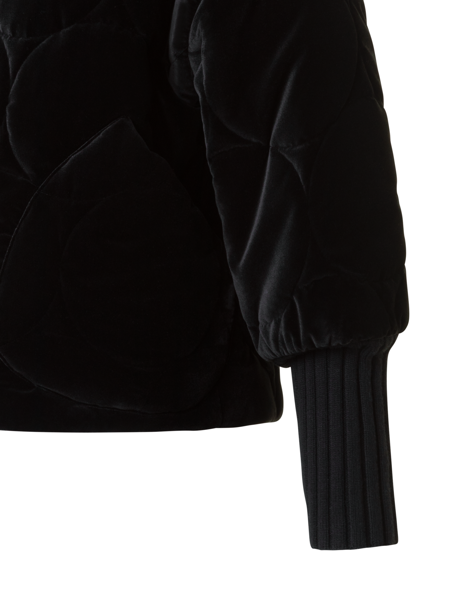 Designer Signature Dot Quilt Velvet Jacket - black - neutral