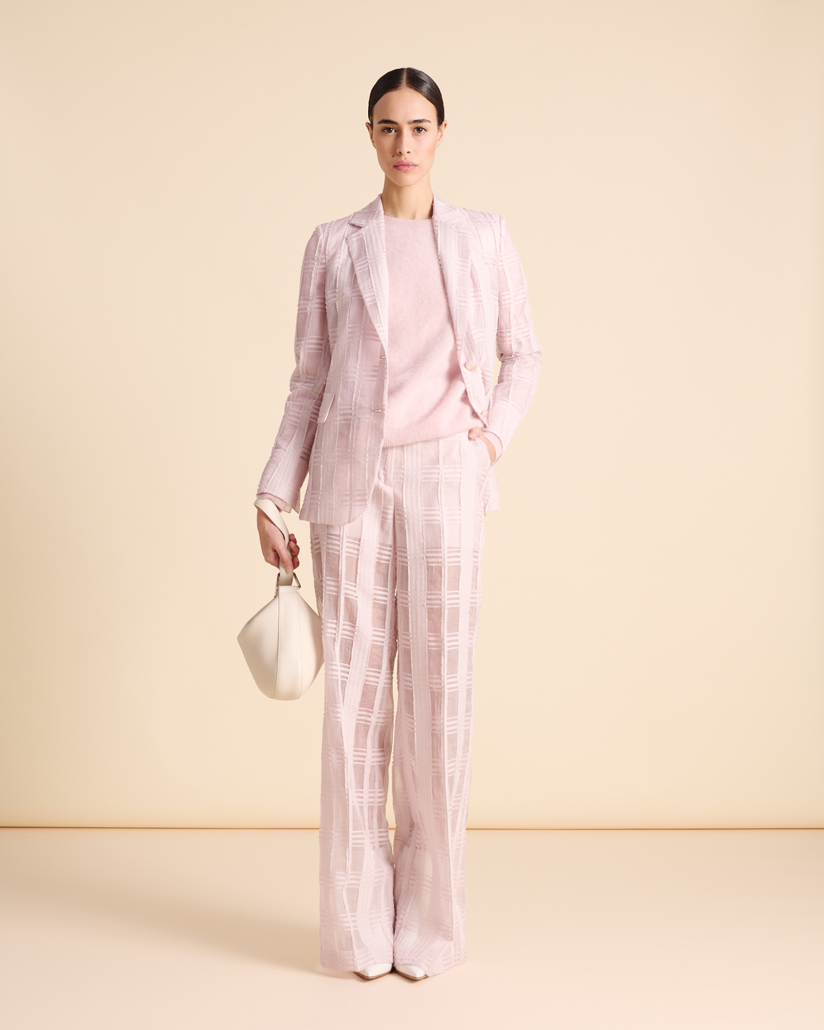 Designer Cloud Cashmere Knit Sweater - pastel - pink #editorial