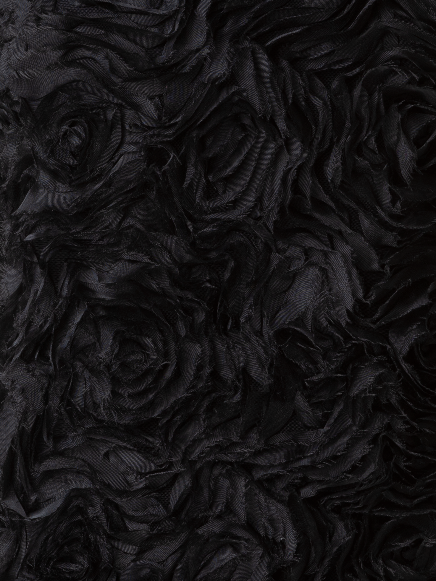 Designer Sleeveless Blouse with 3D Carnation Embroidery - black