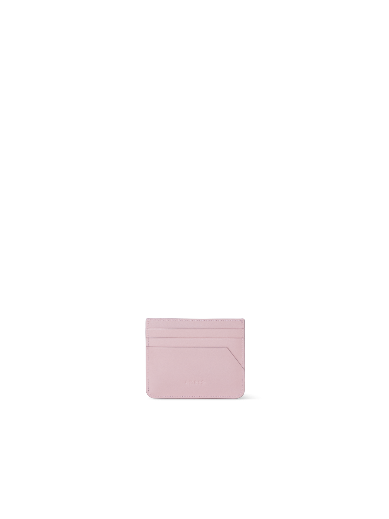 Designer Card Holder in Horsehair and Leather - pink