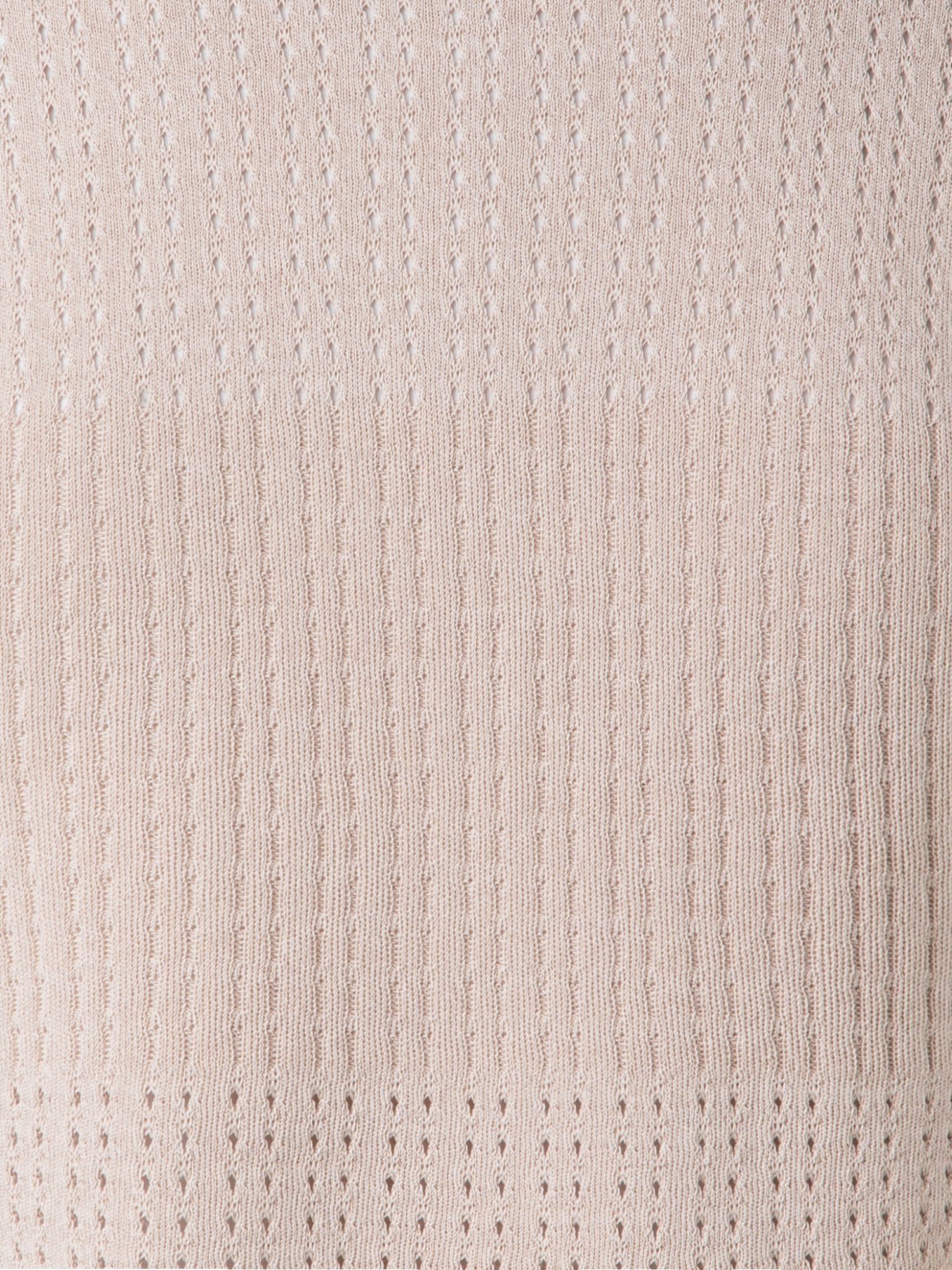 Designer Knit Top in Silk Cotton Ajouré - neutral - pastel - beige