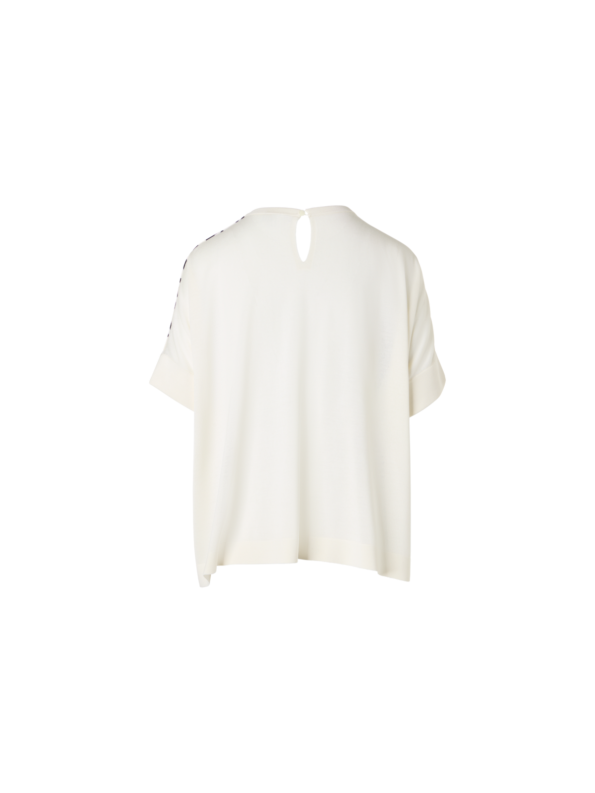 Designer Oversized Dance Movements Knit Tunic - ecru