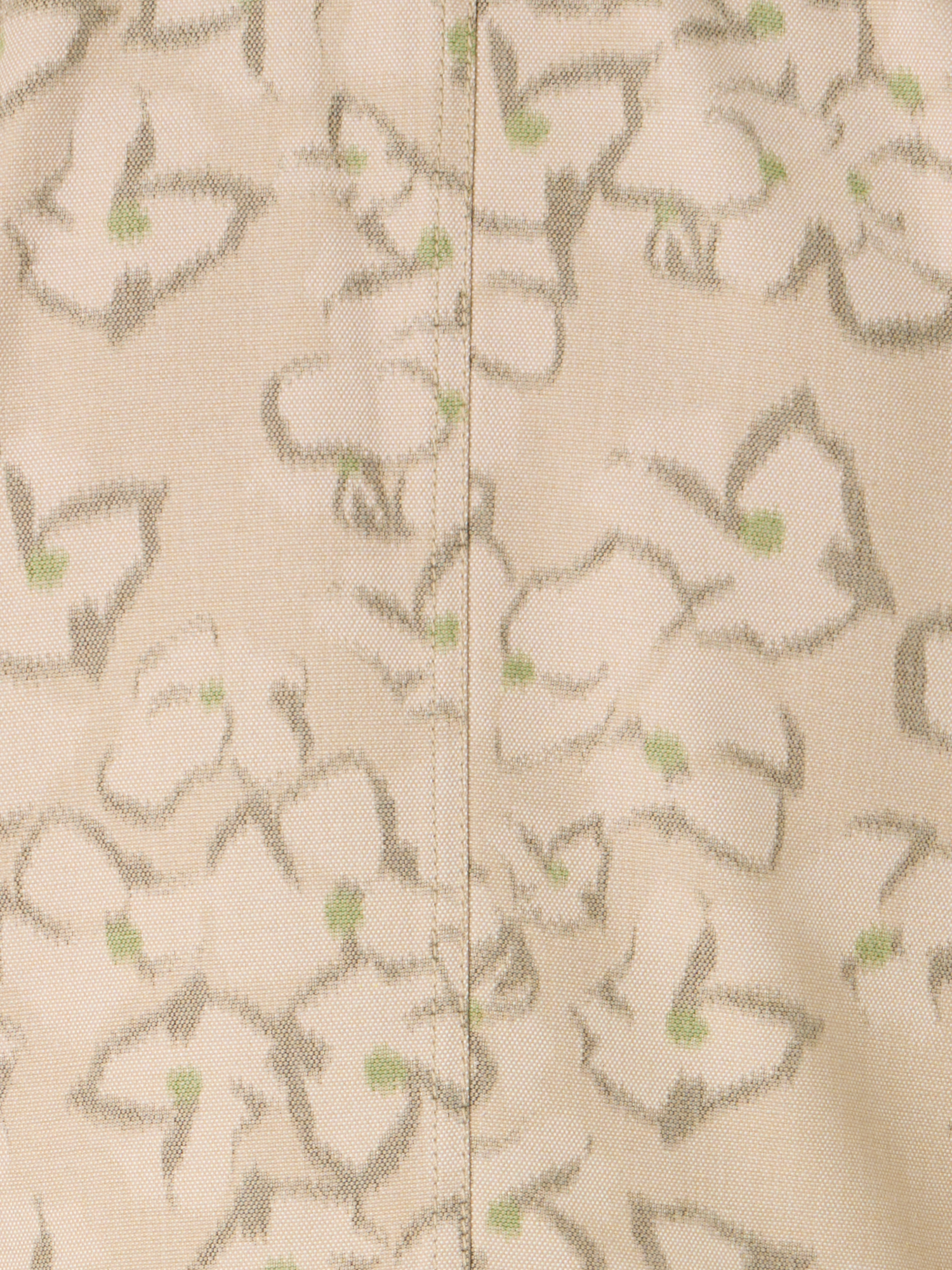 Designer Bracelet-Sleeve Ikat Flower Boxy Jacket - beige