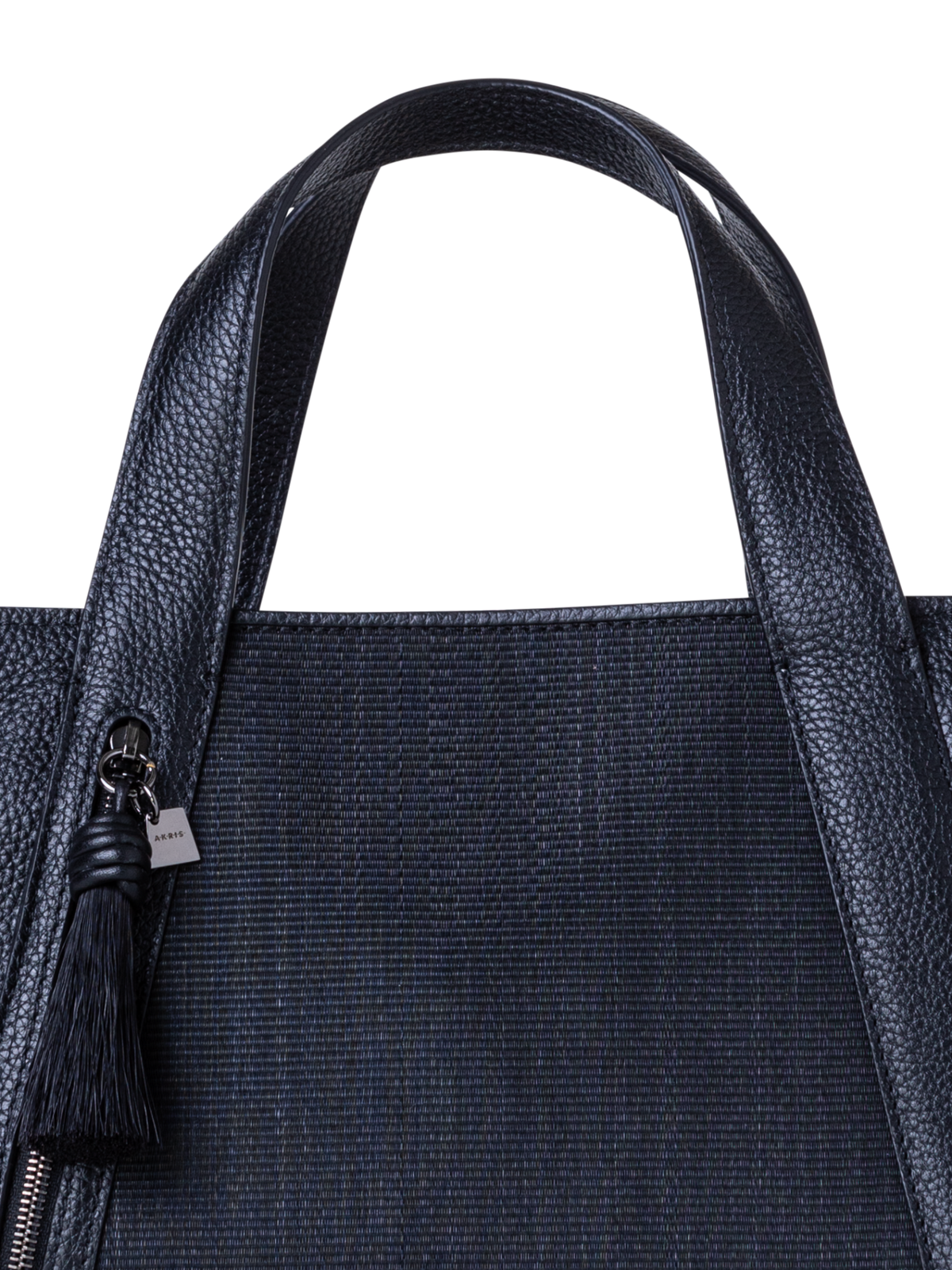 Designer Alexa Little Zip Top Handle Tote - black