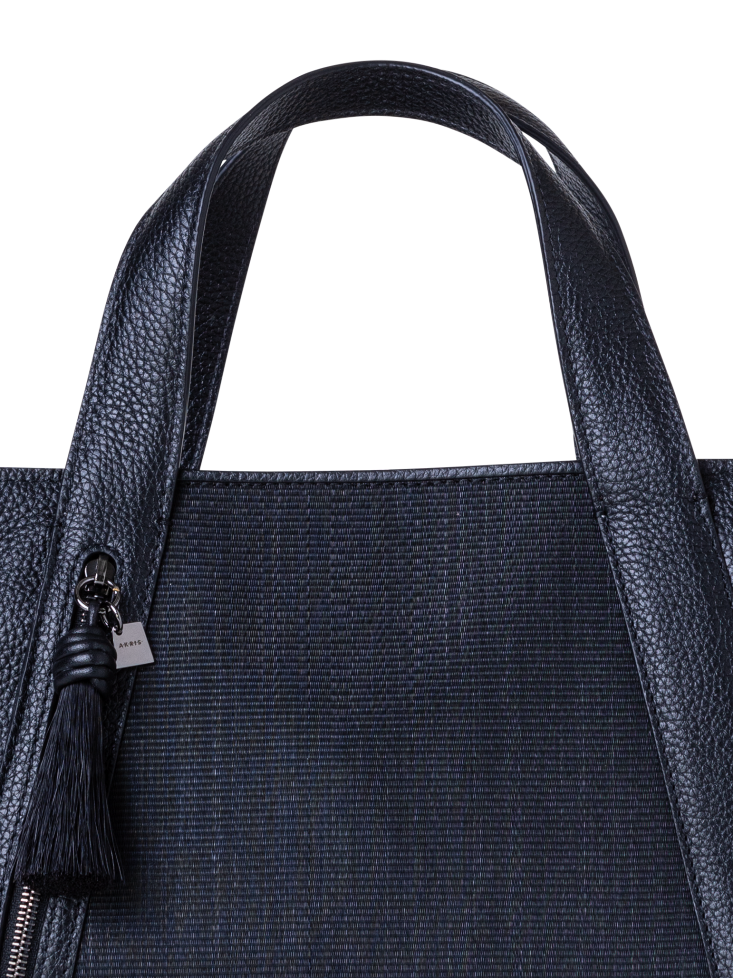 Designer Alexa Little Zip Top Handle Tote - black