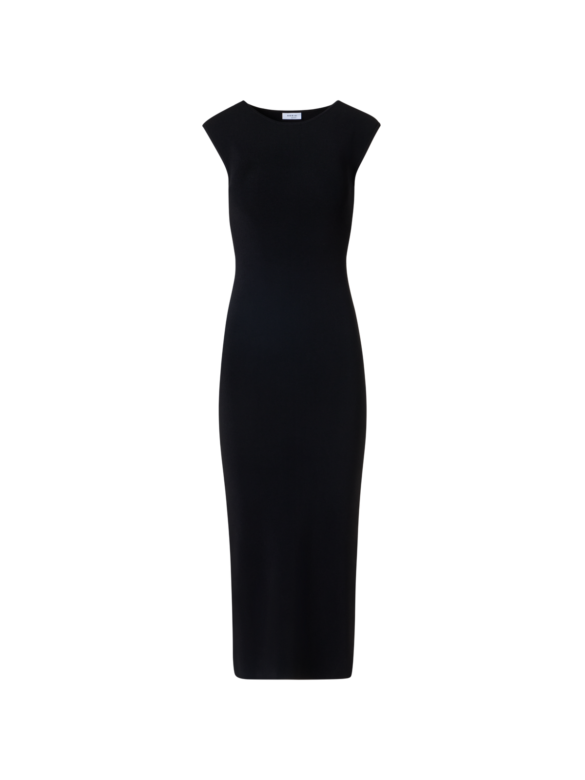 Designer Sleeveless Viscose Jersey Dress - black