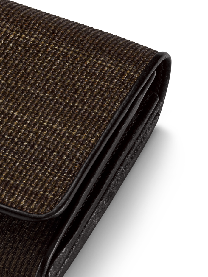 Designer Long Wallet in Horsehair - brown