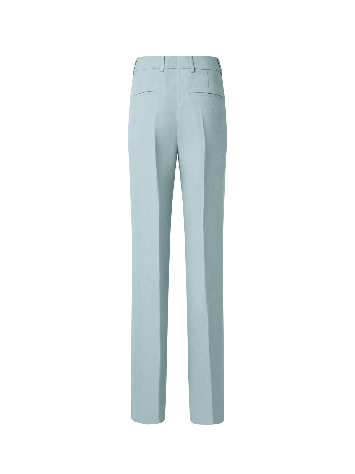 Designer Wide Silk Shantung Pants - pastel - blue