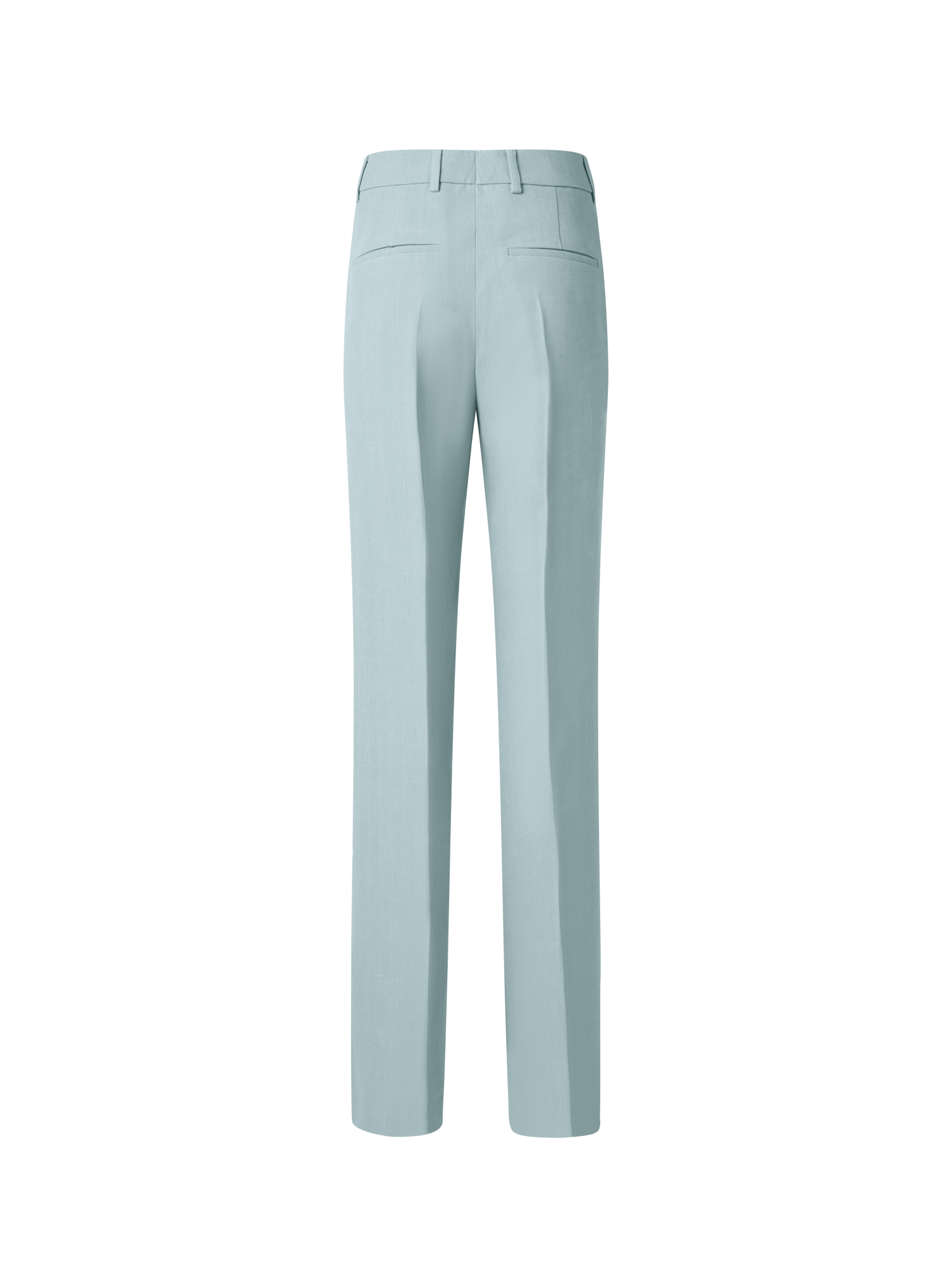 Designer Wide Silk Shantung Pants - pastel - blue