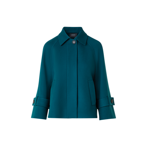 Pure Cashmere Double-Face A-Line Jacket