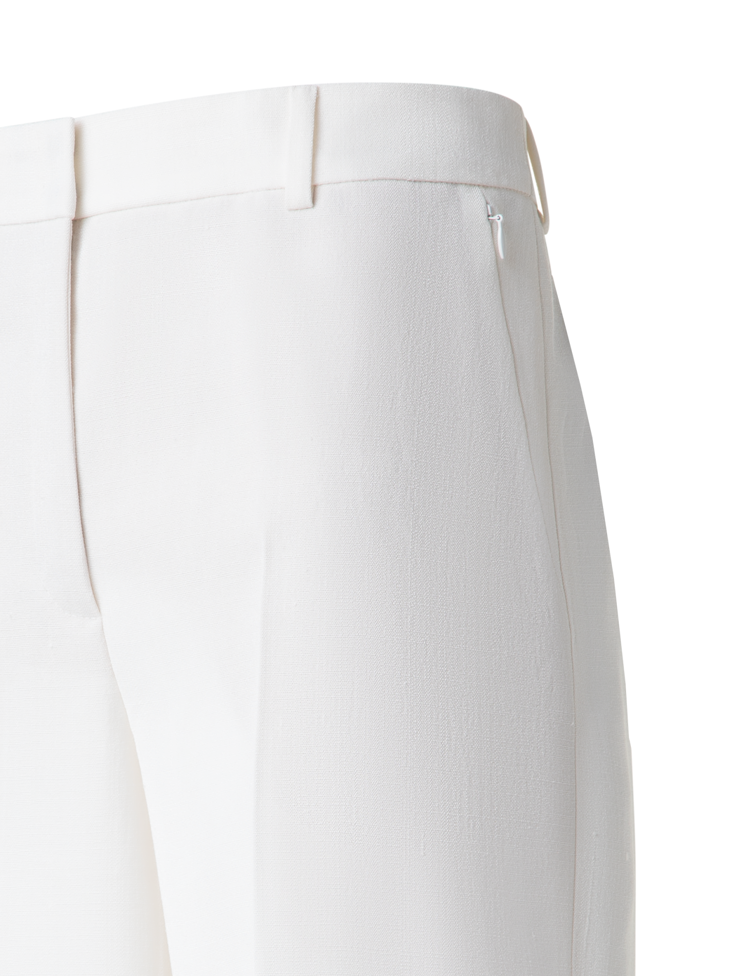 Designer Shantung Silk Bermuda Shorts - neutral - white