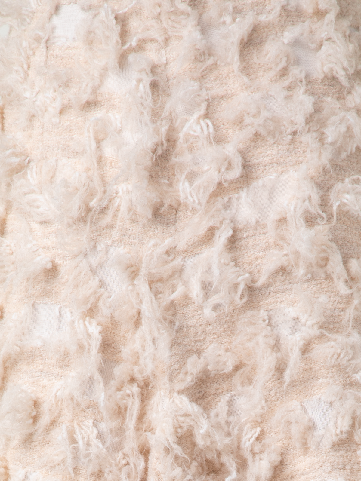 Designer Flared Midi Skirt in 3D Jacquard - neutral - pastel - beige