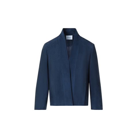 Goat Suede V-Neck Short Jacket