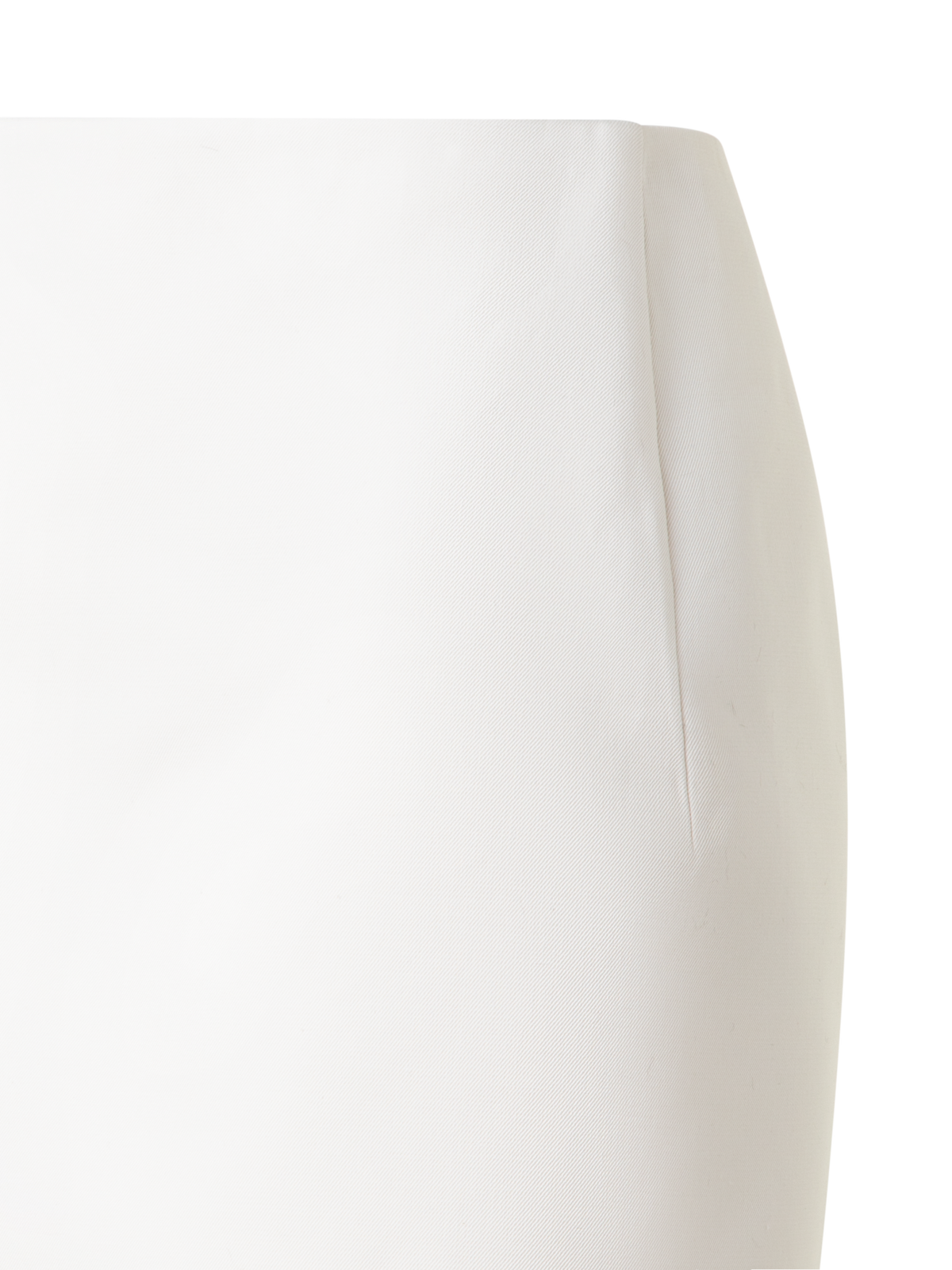 Designer Short Pencil Skirt in Cotton Double-Face - neutral - ecru - white