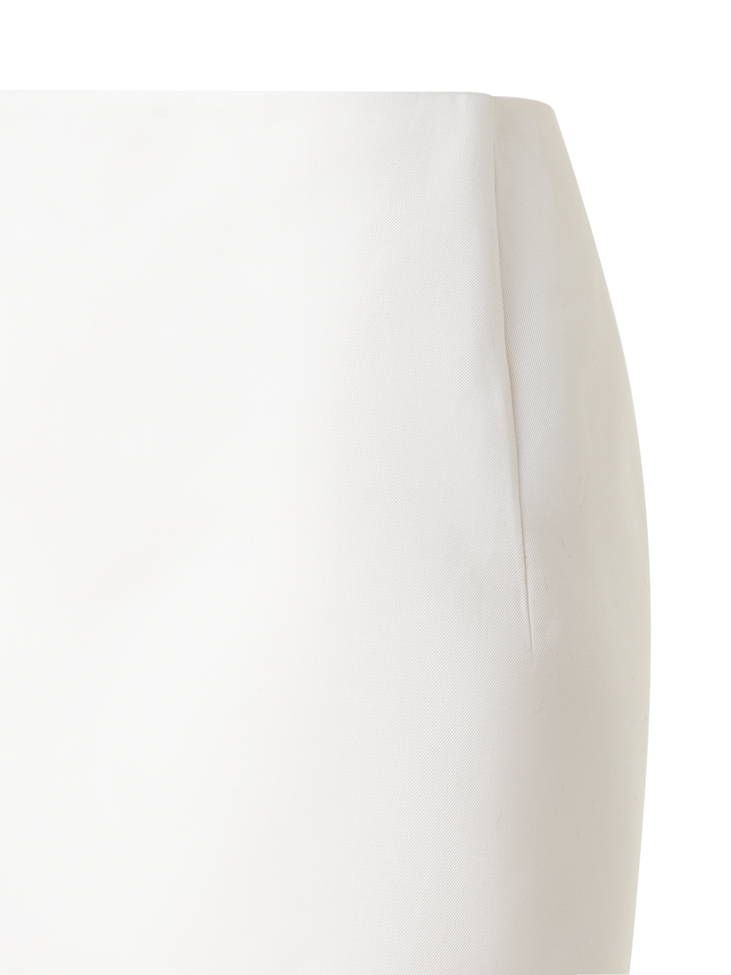 Designer Short Pencil Skirt in Cotton Double-Face - neutral - ecru - white