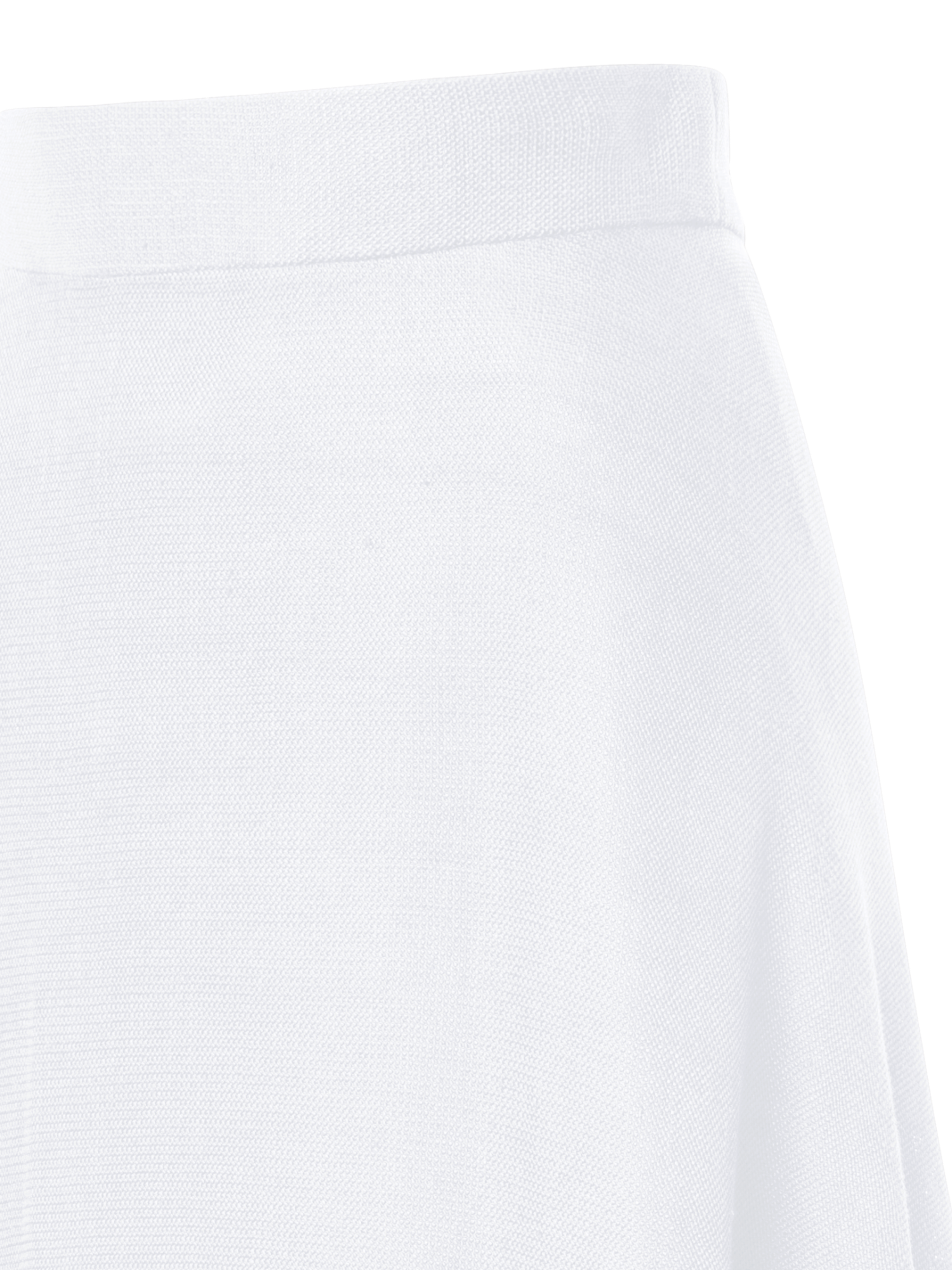 Designer Viscose Cotton Open Weave Midi Skirt - ecru - white