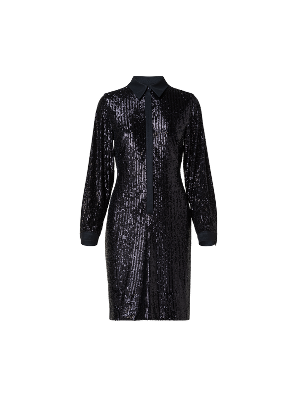 Designer Sequins Shirt Dress