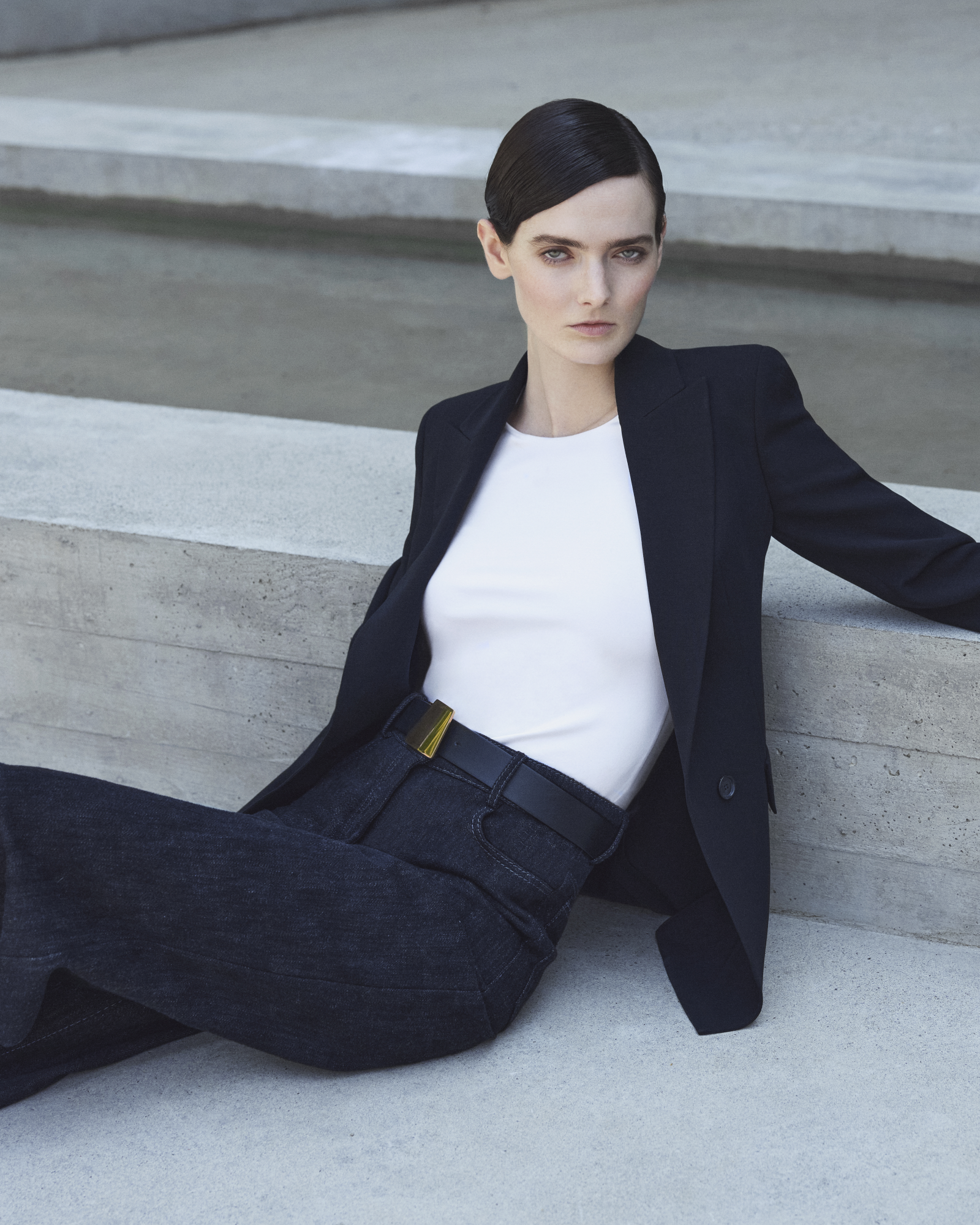 Designer T-Shirt from Cotton Jersey Stretch - white 