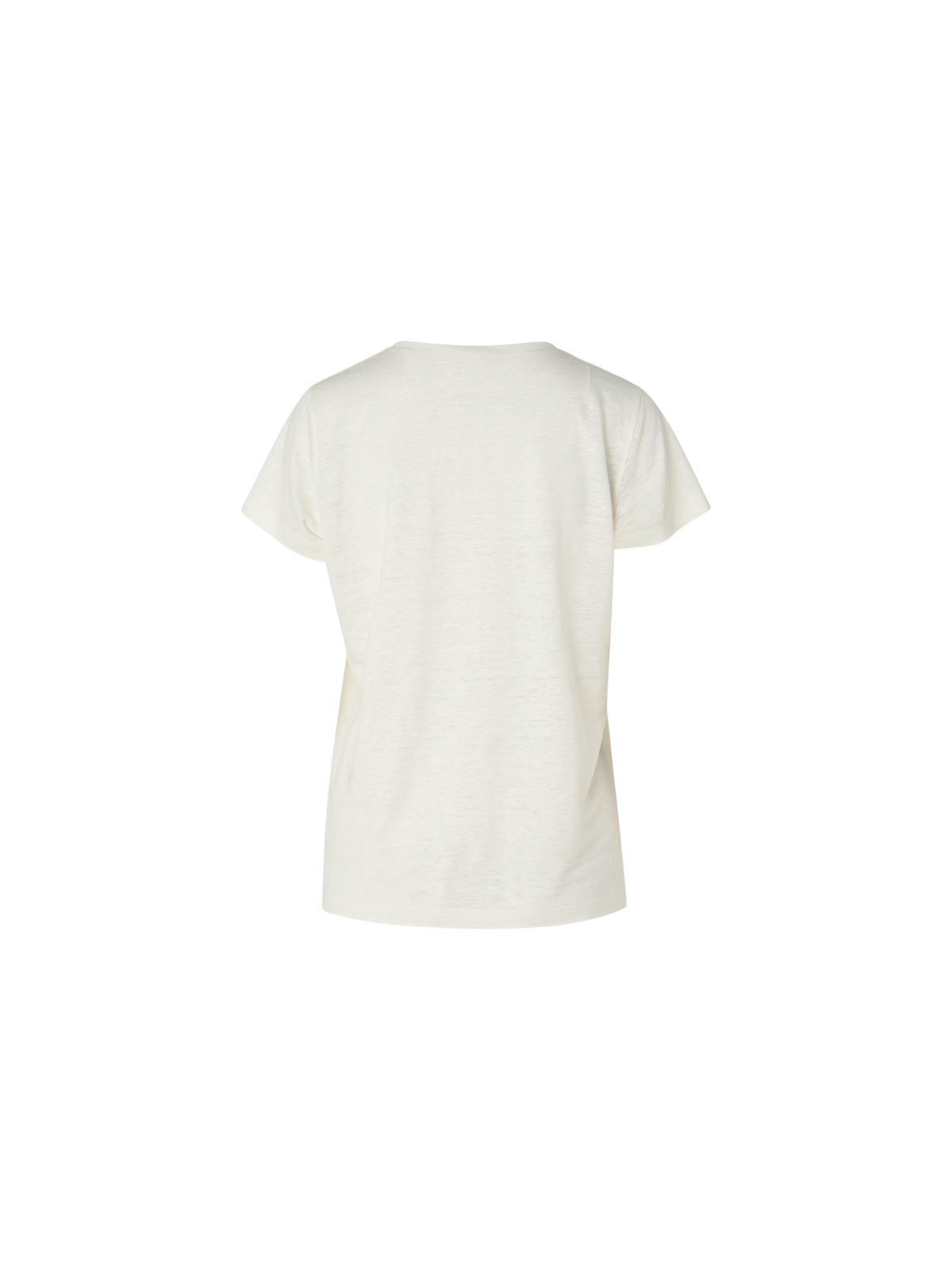 Designer Linen Jersey T-Shirt - ecru - white
