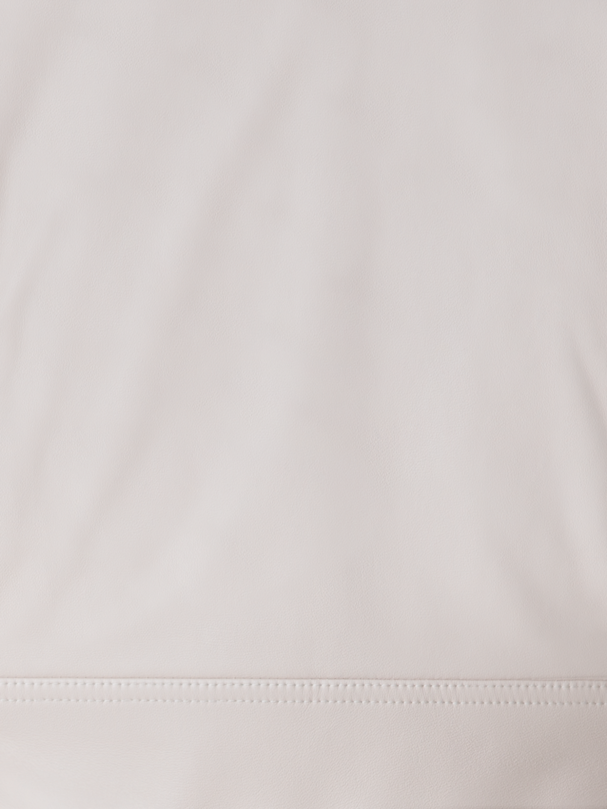 Designer Cropped Leather Biker Jacket - neutral - grey - beige