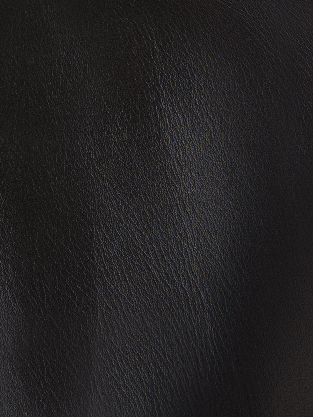 Designer Cropped Leather Jacket - black