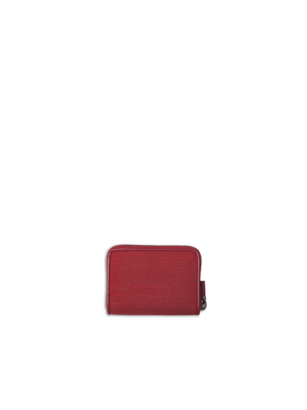 Designer Small Zip Wallet - wine - red