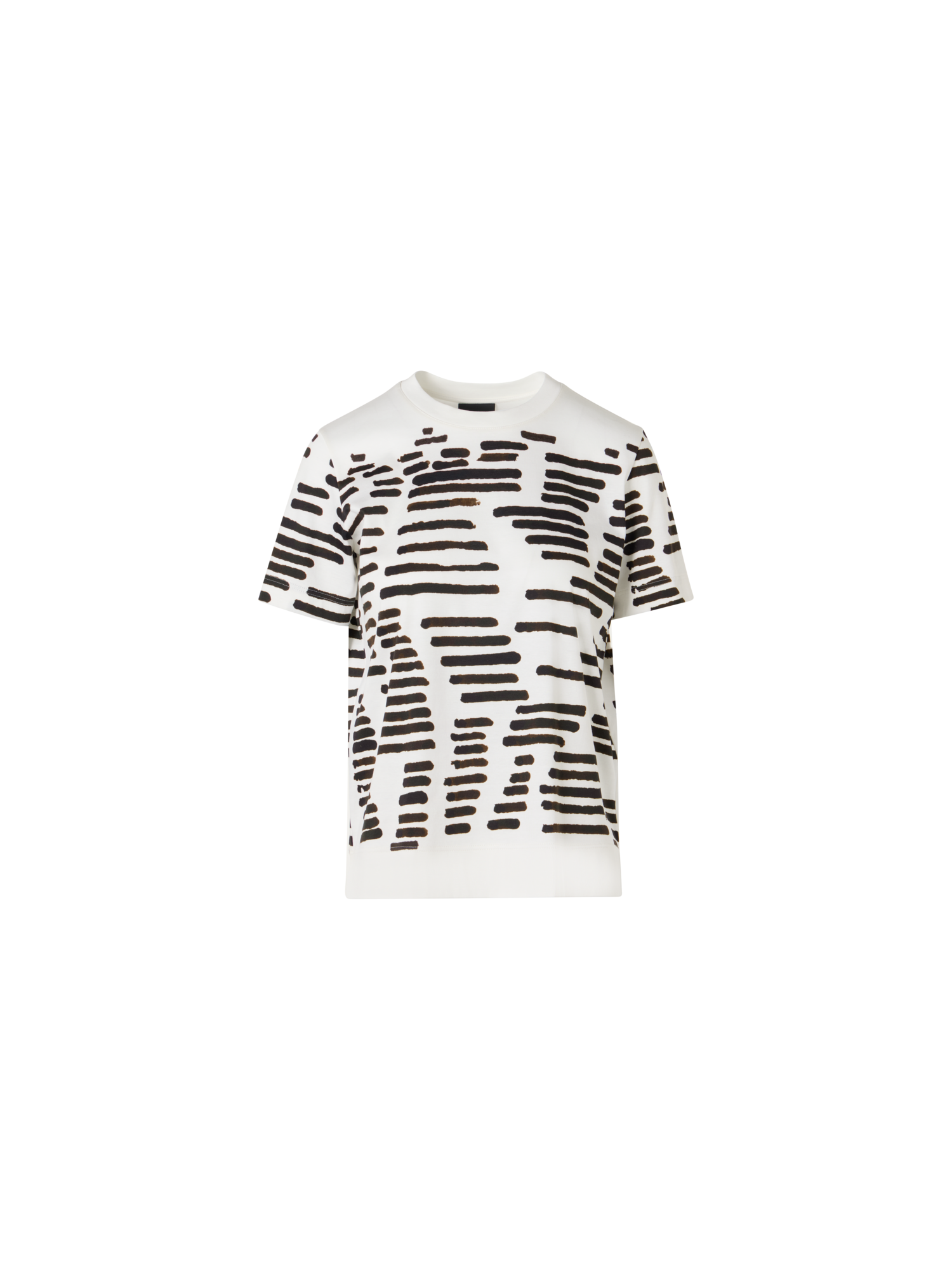 Designer Short-Sleeve Dance Movement T-Shirt - white