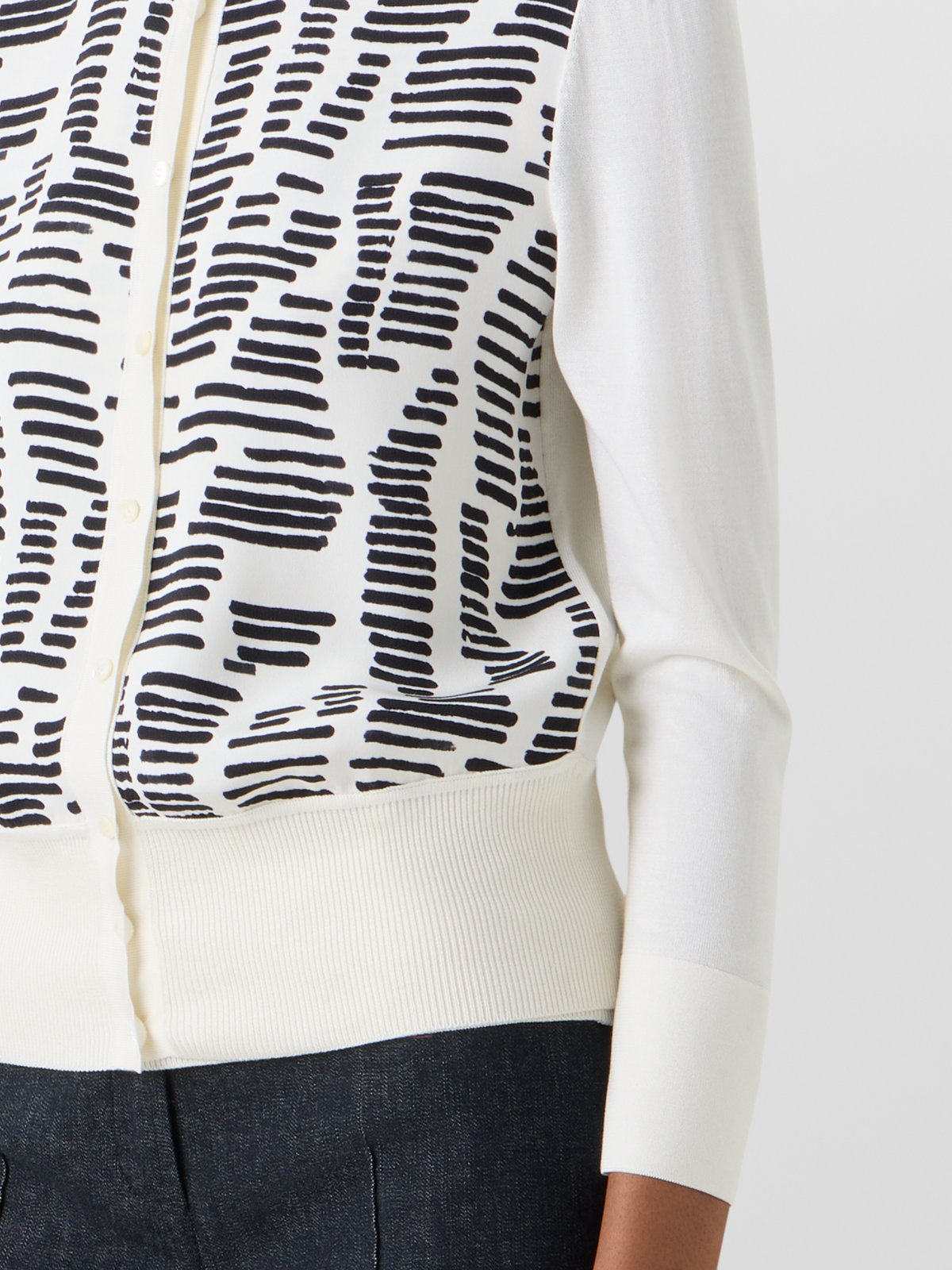 Designer Dance Movement Knit Cardigan - ecru #editorial
