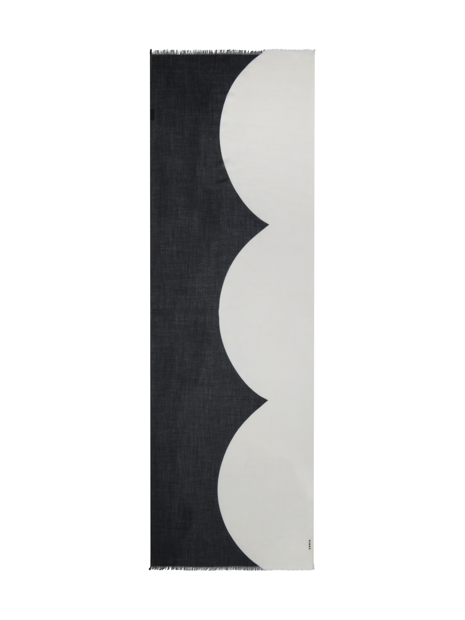 Designer Cashmere Scarf in Cloud Print - multicolor