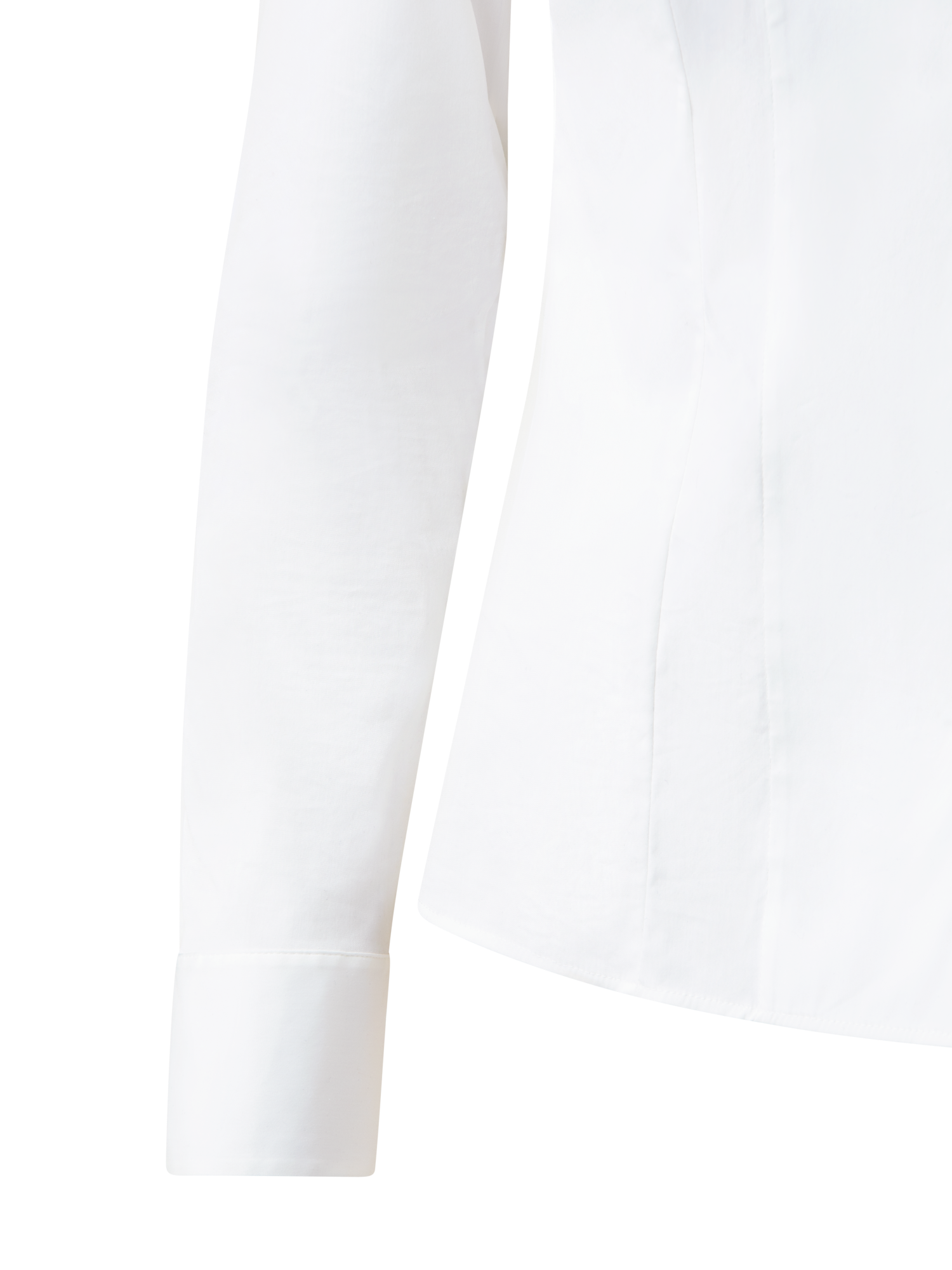 Designer Cotton Stretch Blouse - white