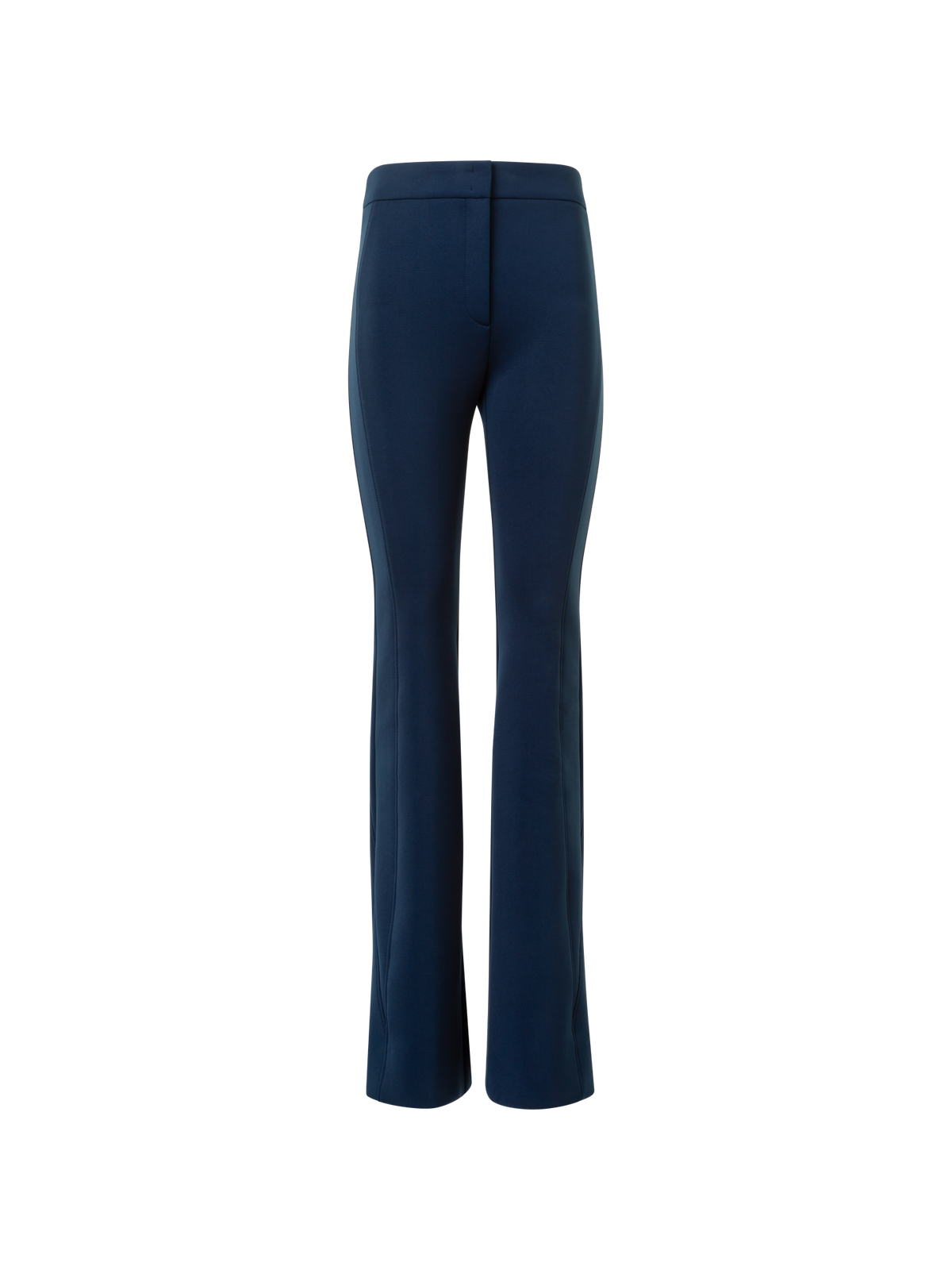 Designer Bootcut Techno Neoprene Pants - neutral - navy - blue