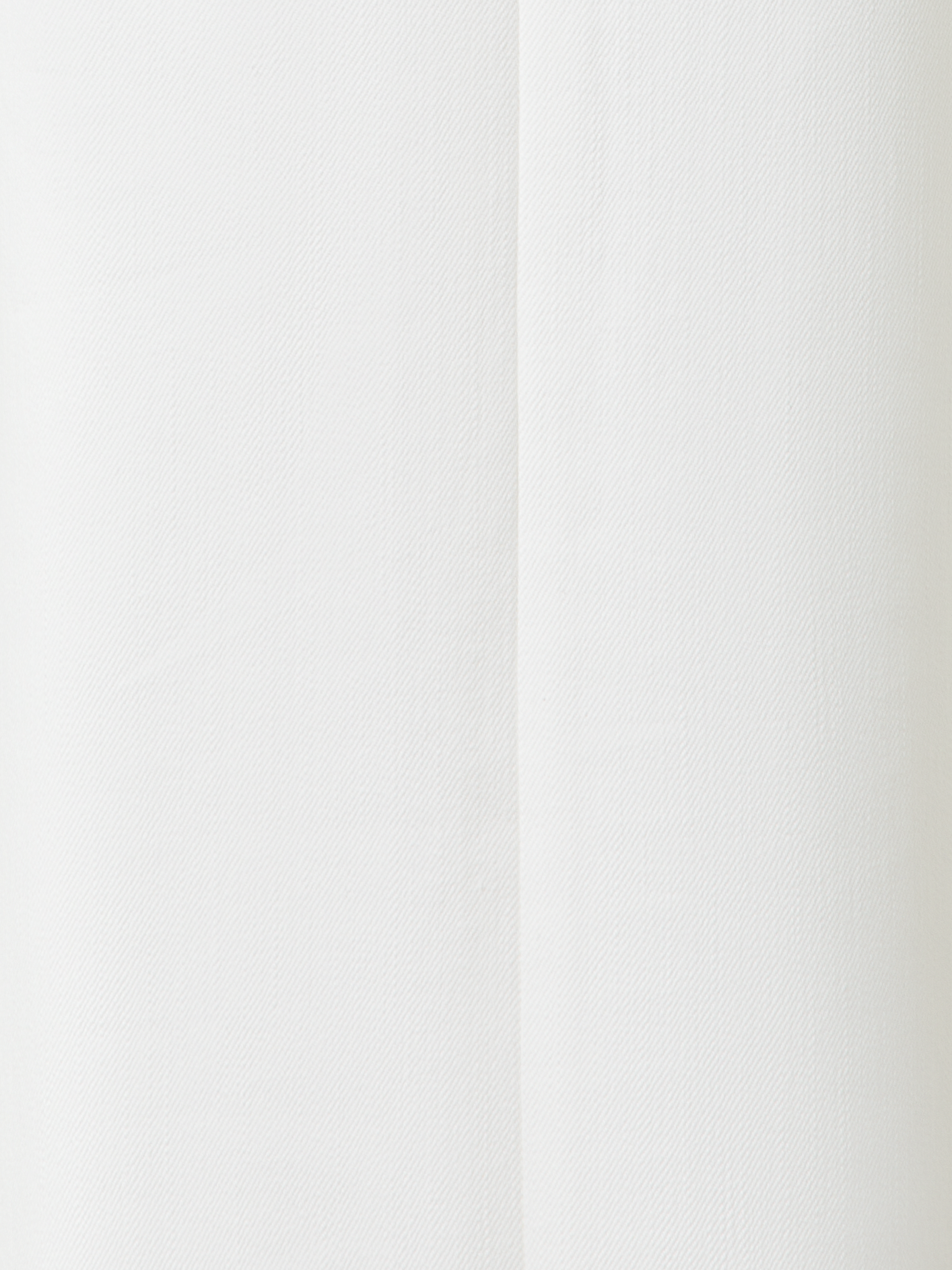 Designer Wide Cotton Denim Stretch Pants - neutral - ecru - white