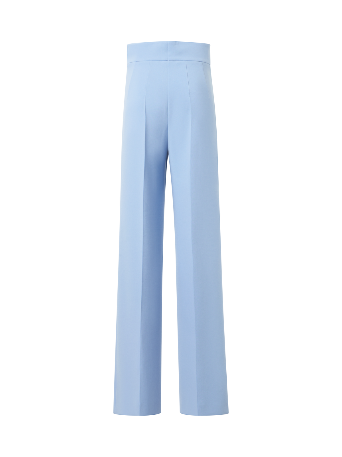 Designer High-Waist Wool Double-Face Pants