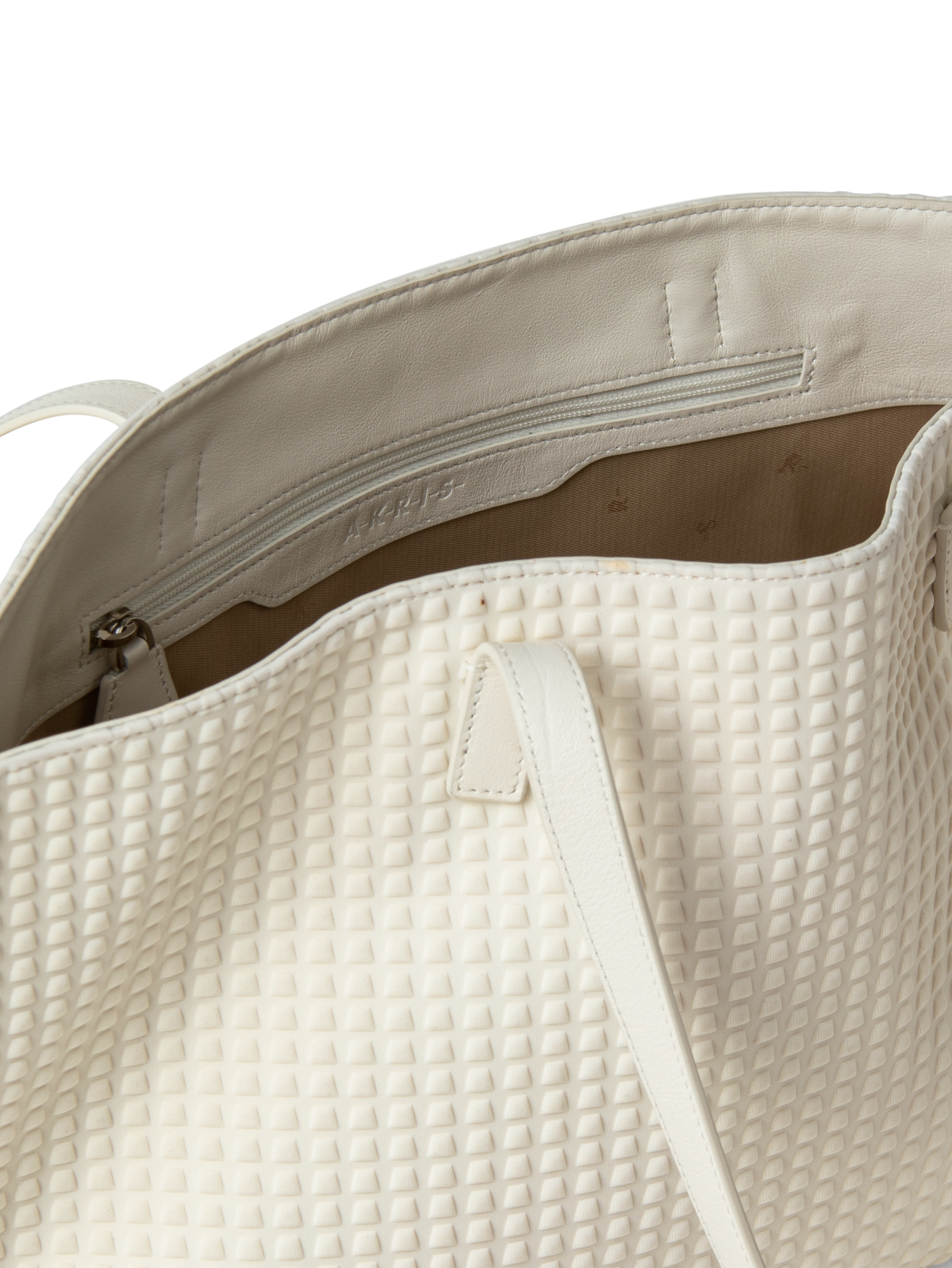 Designer Ai Small Shoulder Tote - neutral - white