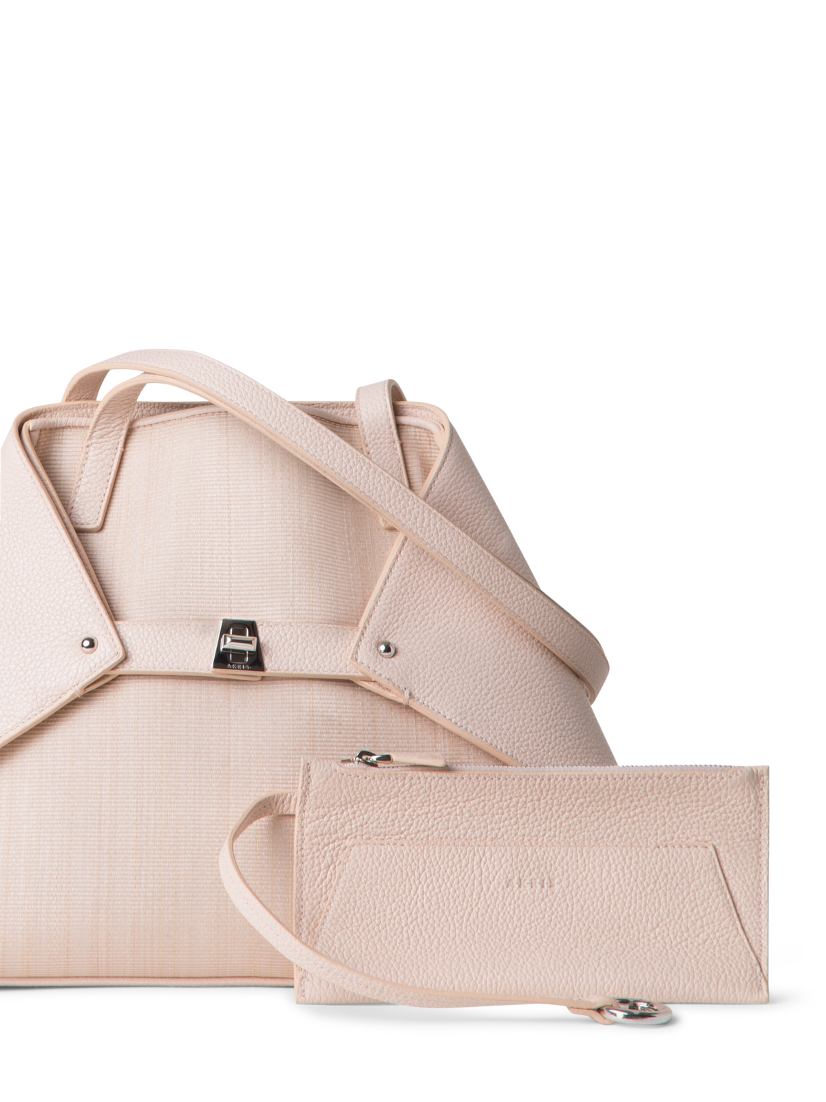 Designer Ai Small Shoulder Tote - pink - pastel