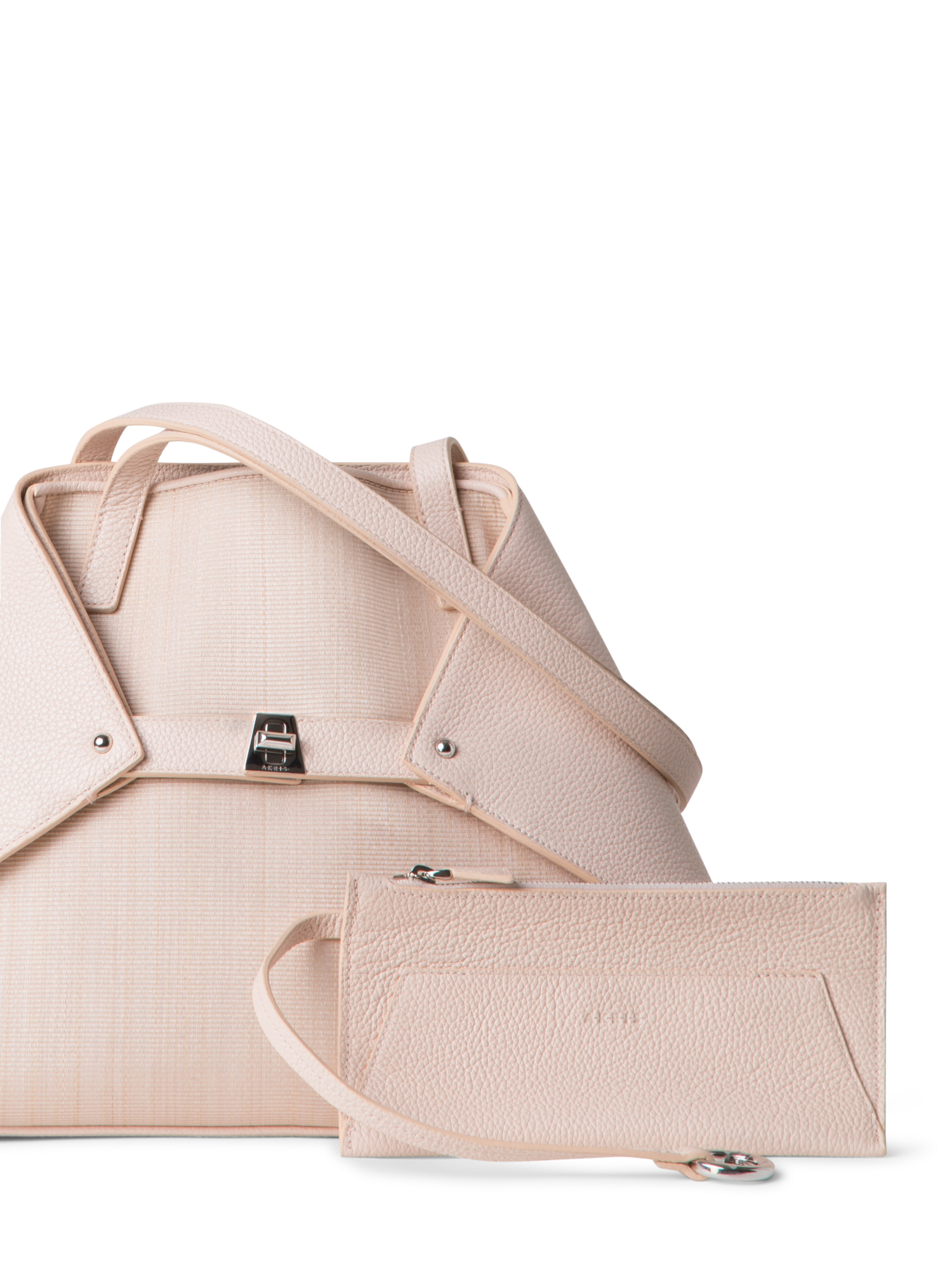 Designer Ai Small Shoulder Tote - pink - pastel