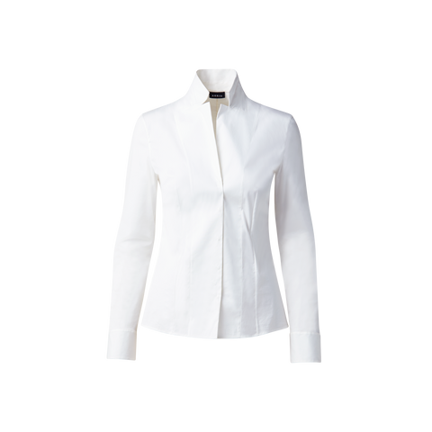 Bluse in Baumwolle Stretch
