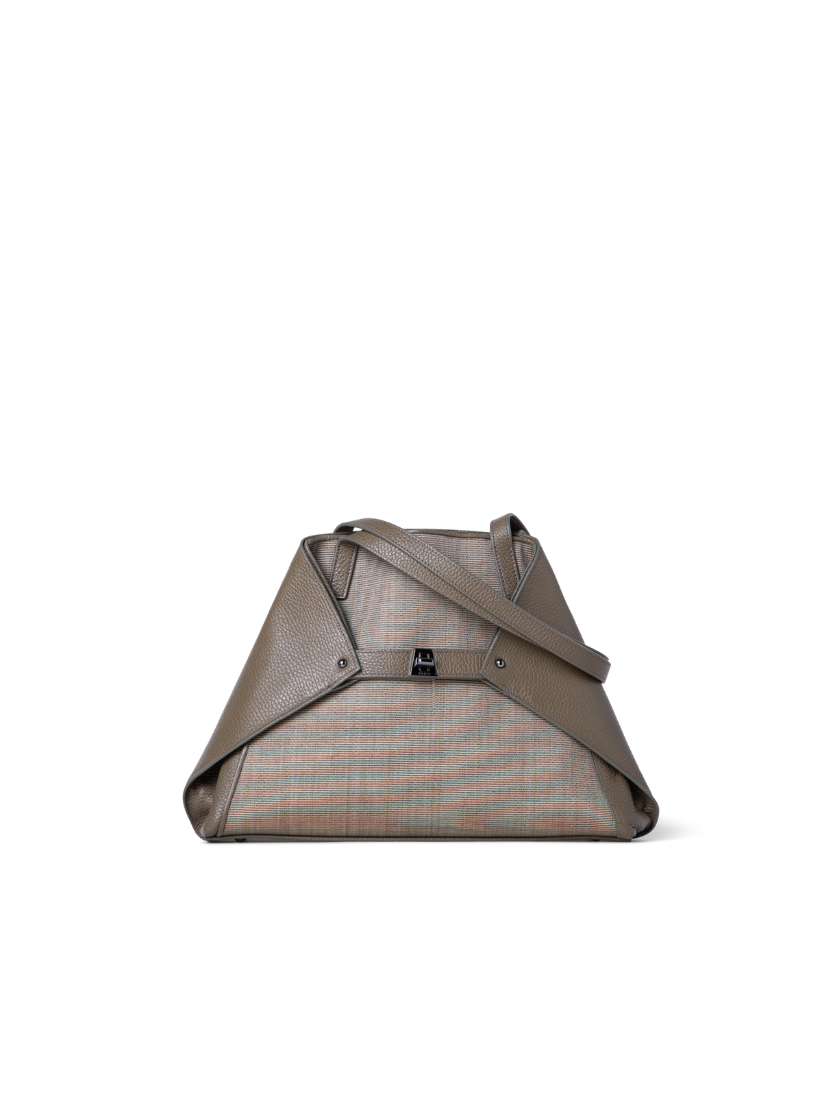 Designer Ai Small Shoulder Tote - green - neutral